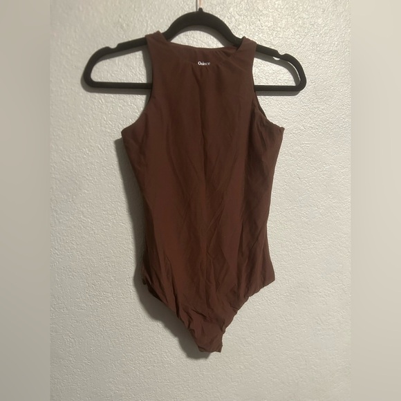 Quince Tops - Quince brown bodysuit